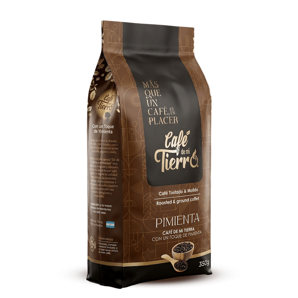 Empaque de Café con Pimienta Gorda artesanal de Café de Mi Tierra en Honduras
